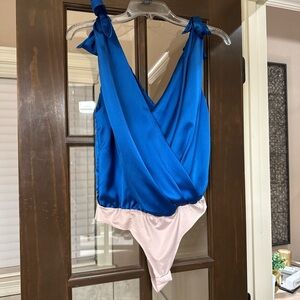 Strut & Bolt Blue Women's Bodysuit NWT